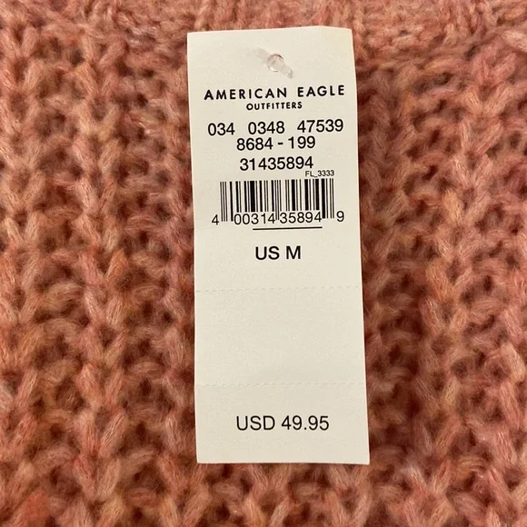 America Eagle Sweater brand new with tags size M length 22” bust 40” - Picture 4 of 12